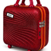 Maroon Premium ABS Vanity Box Side View with 3-Digit Combination Lock - Roamer India