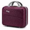 Wine Purple Premium ABS Vanity Box with Wave Texture - Roamer India