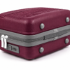 Wine Purple Premium ABS Vanity Box Bottom View with Protective Studs and Combination Lock - Roamer India